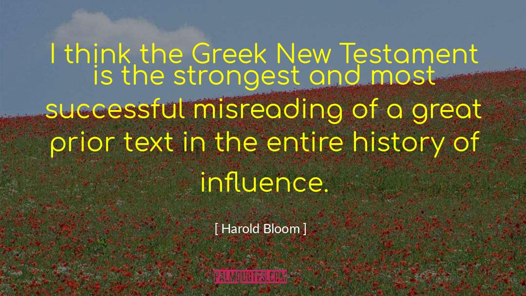 New Testament quotes by Harold Bloom