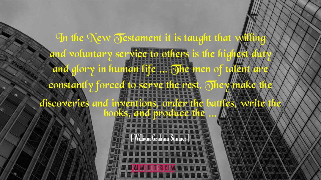 New Testament quotes by William Graham Sumner