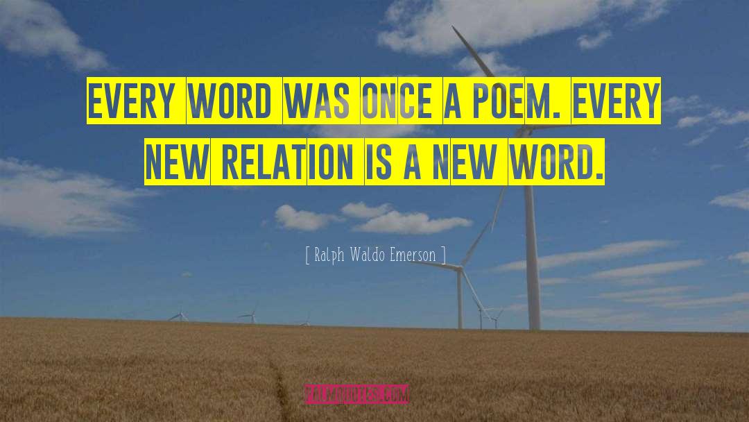 New Words quotes by Ralph Waldo Emerson