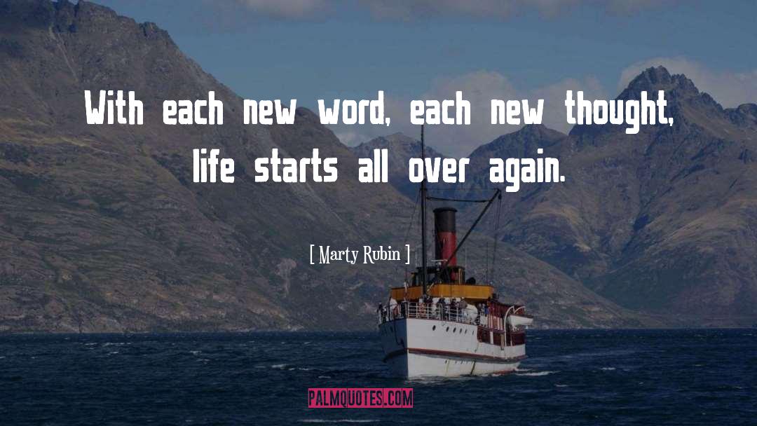 New Words quotes by Marty Rubin