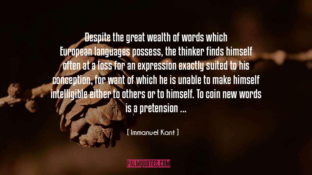 New Words quotes by Immanuel Kant