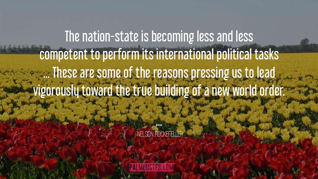 New World Order quotes by Nelson Rockefeller