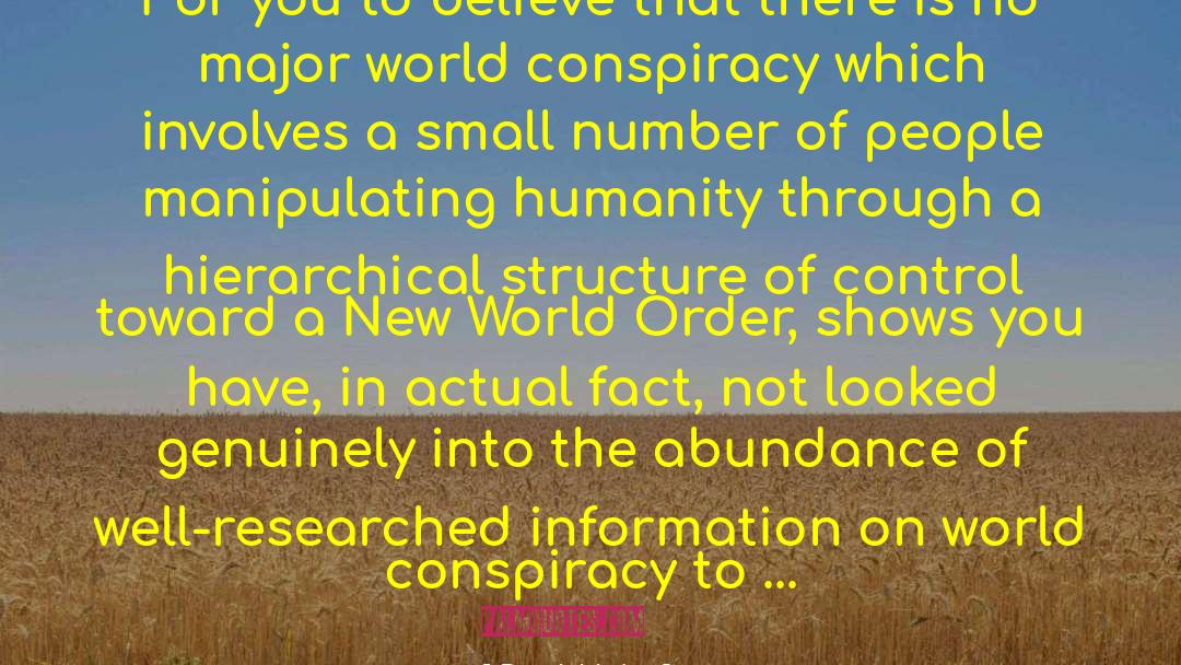 New World Order quotes by David Icke