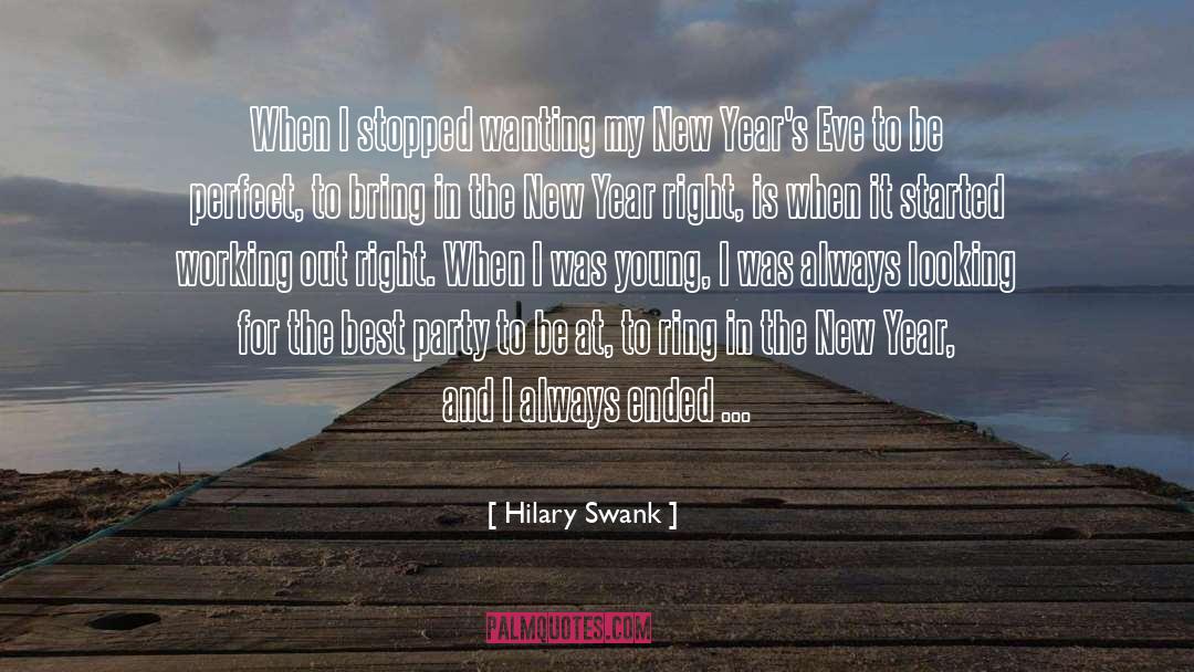 New Year Missing You quotes by Hilary Swank