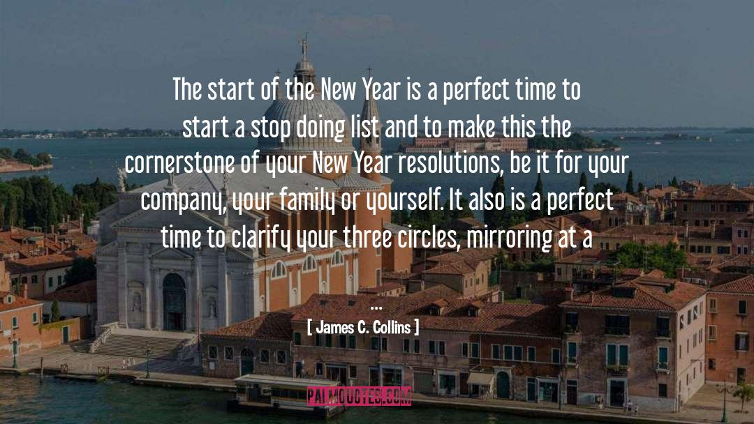 New Year New Beginning quotes by James C. Collins