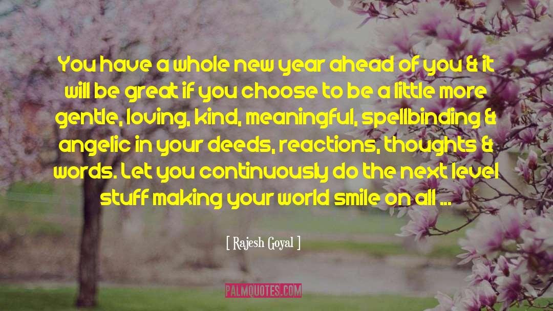 New Year quotes by Rajesh Goyal