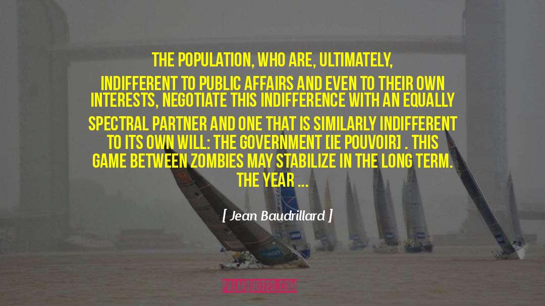 New Year Reflection quotes by Jean Baudrillard