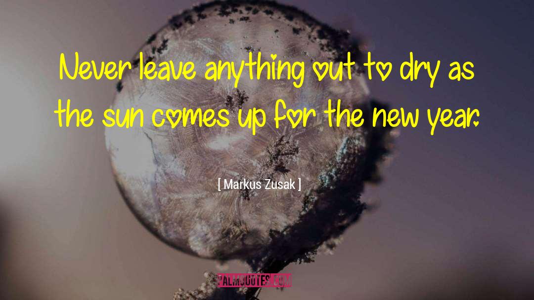 New Year Reflections quotes by Markus Zusak