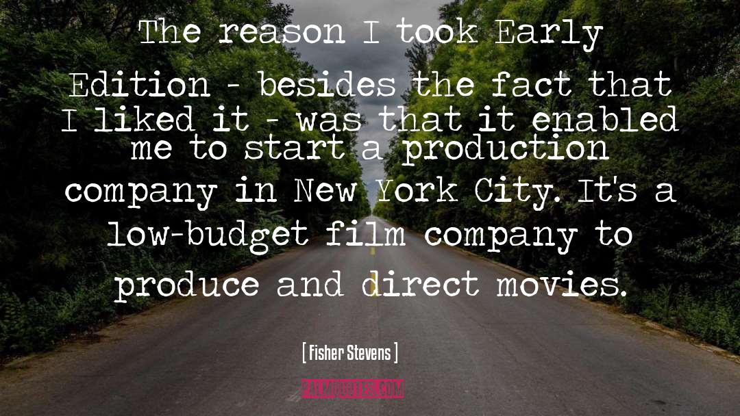 New York Moment quotes by Fisher Stevens