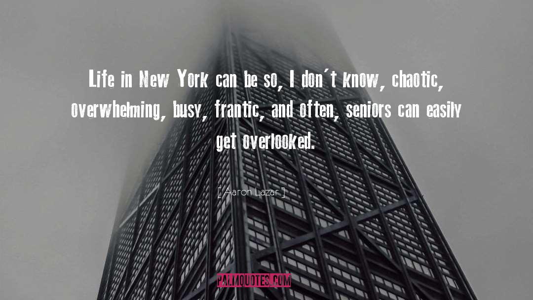 New York quotes by Aaron Lazar