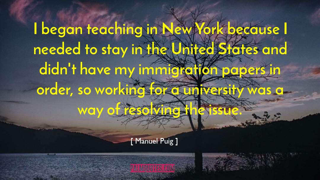 New York State quotes by Manuel Puig