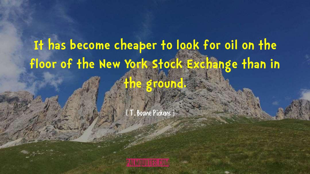New York Stock Exchange quotes by T. Boone Pickens