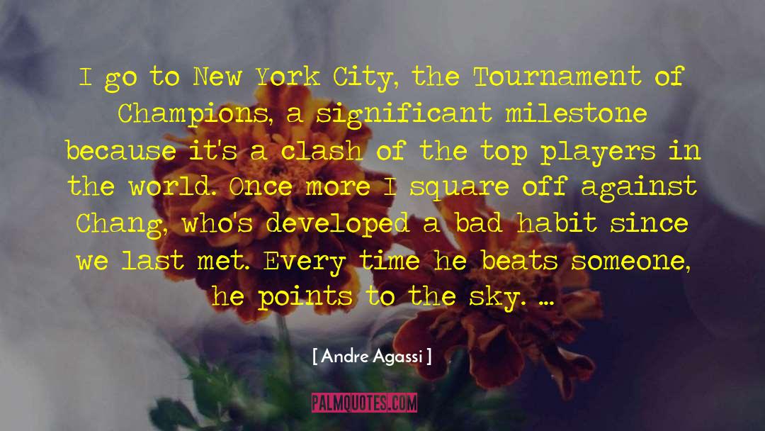 New York Stock quotes by Andre Agassi