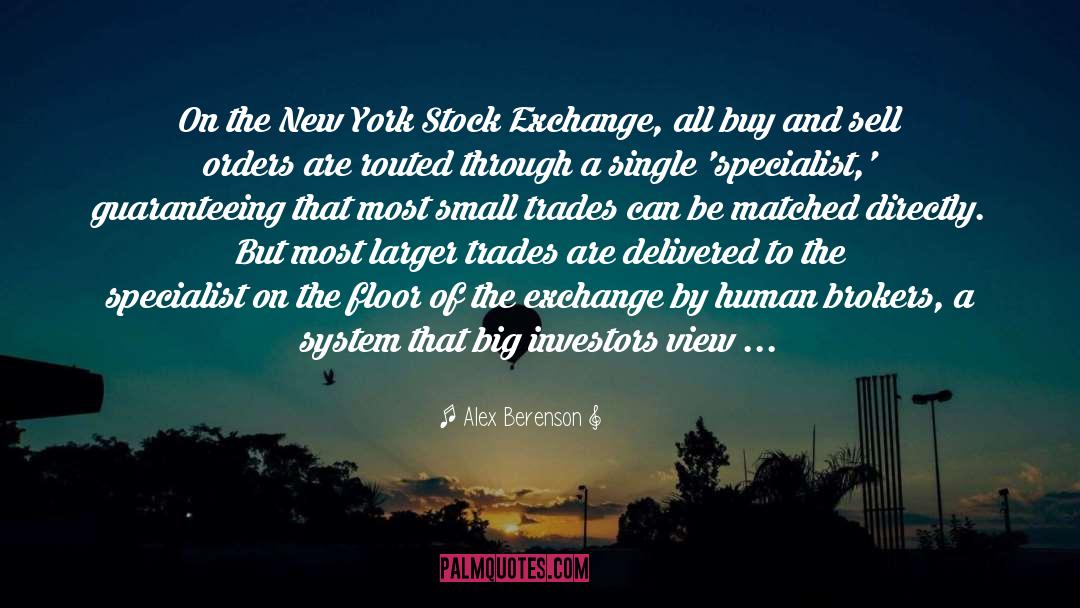 New York Stock quotes by Alex Berenson