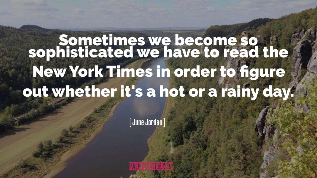 New York Times Book Review quotes by June Jordan