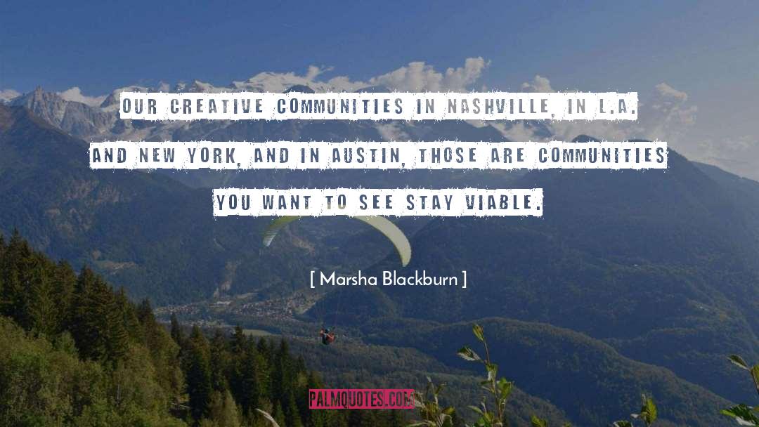 New York To Mumbai quotes by Marsha Blackburn
