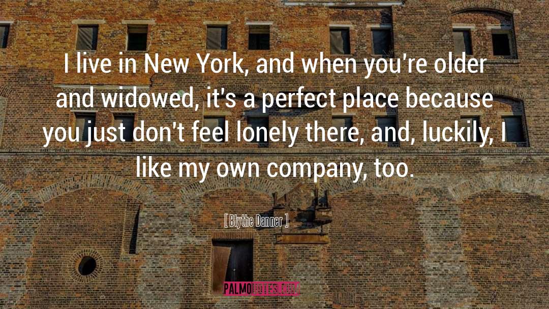 New York Travel quotes by Blythe Danner