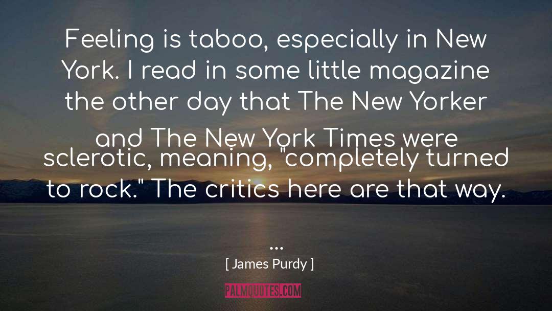 New Yorkers quotes by James Purdy