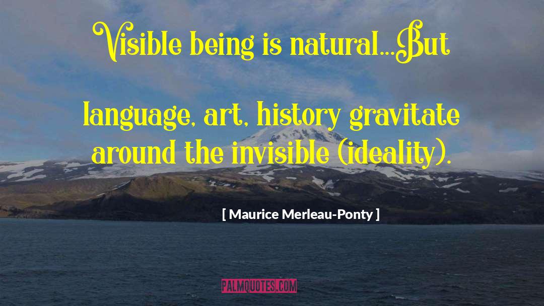 New Zealand Art History quotes by Maurice Merleau-Ponty