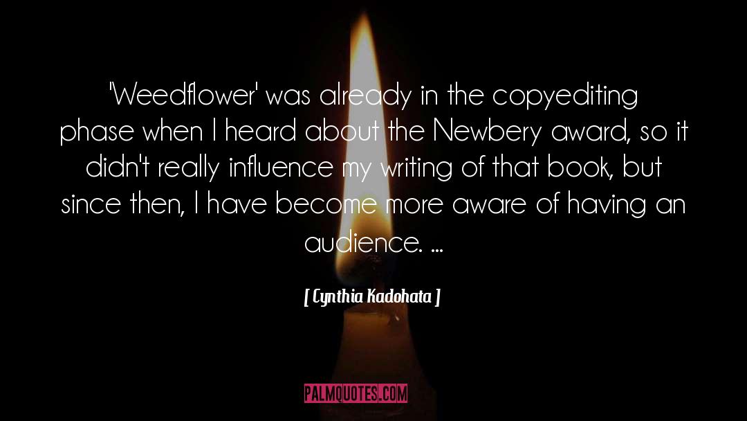 Newbery quotes by Cynthia Kadohata