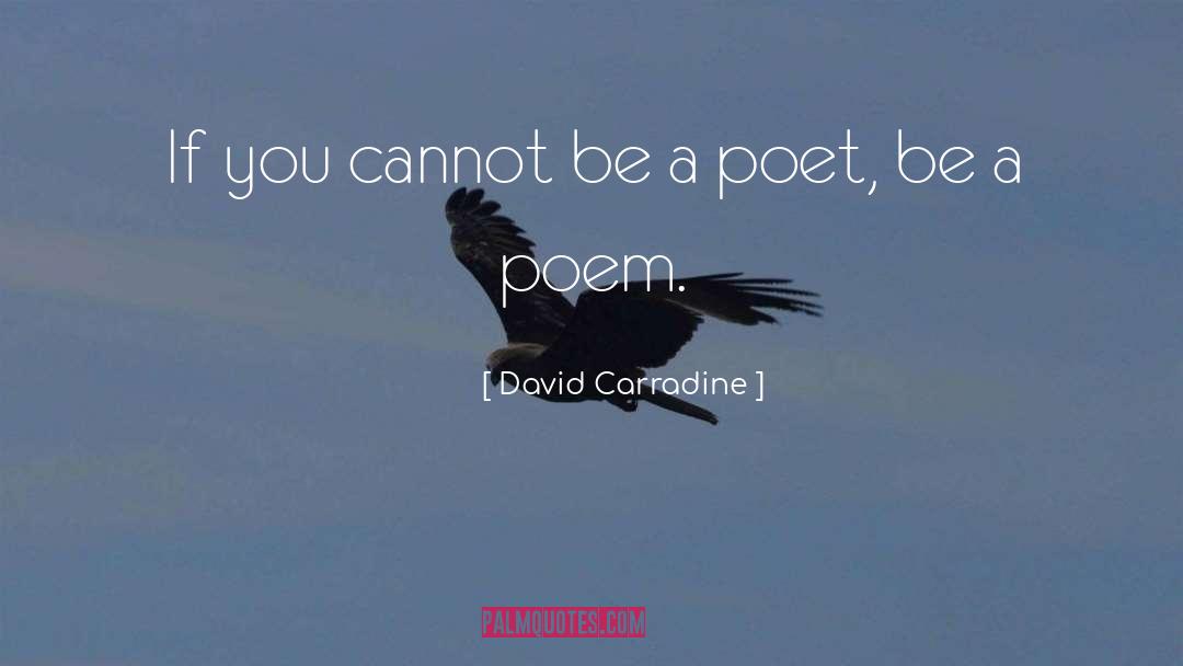 Newcastle Poet quotes by David Carradine