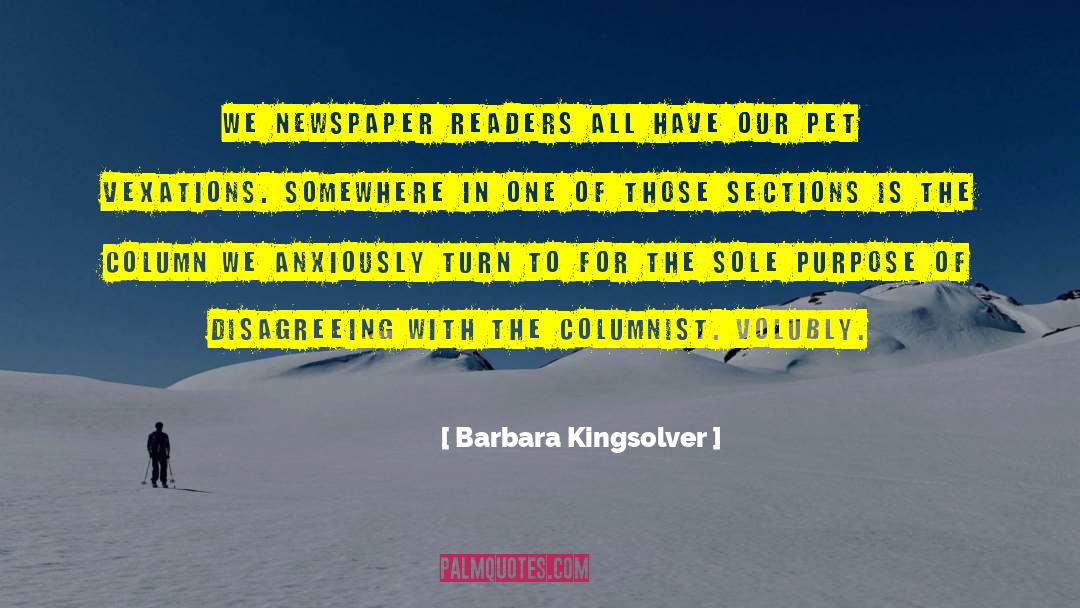 Newspaper Editors quotes by Barbara Kingsolver