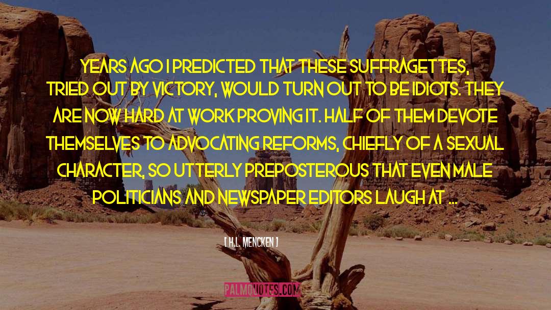 Newspaper Headlines quotes by H.L. Mencken