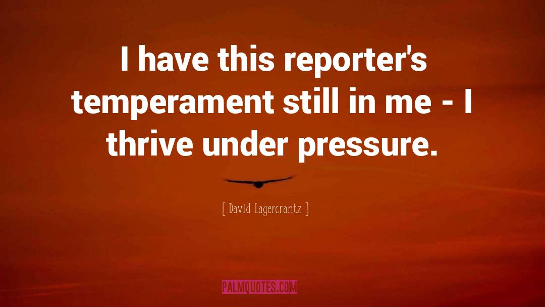 Newspaper Reporters quotes by David Lagercrantz