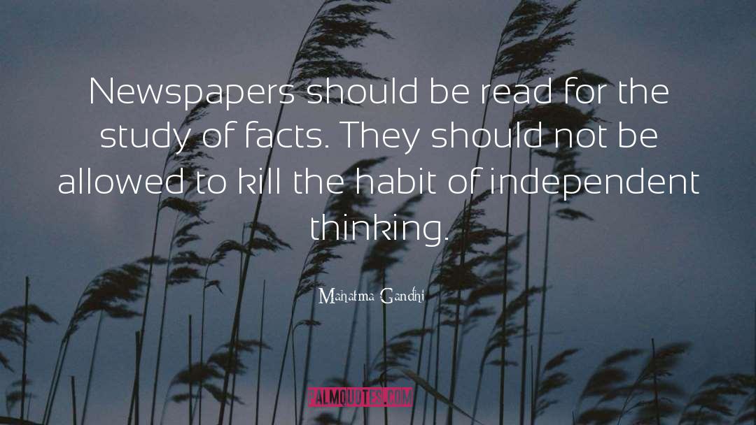 Newspapers quotes by Mahatma Gandhi