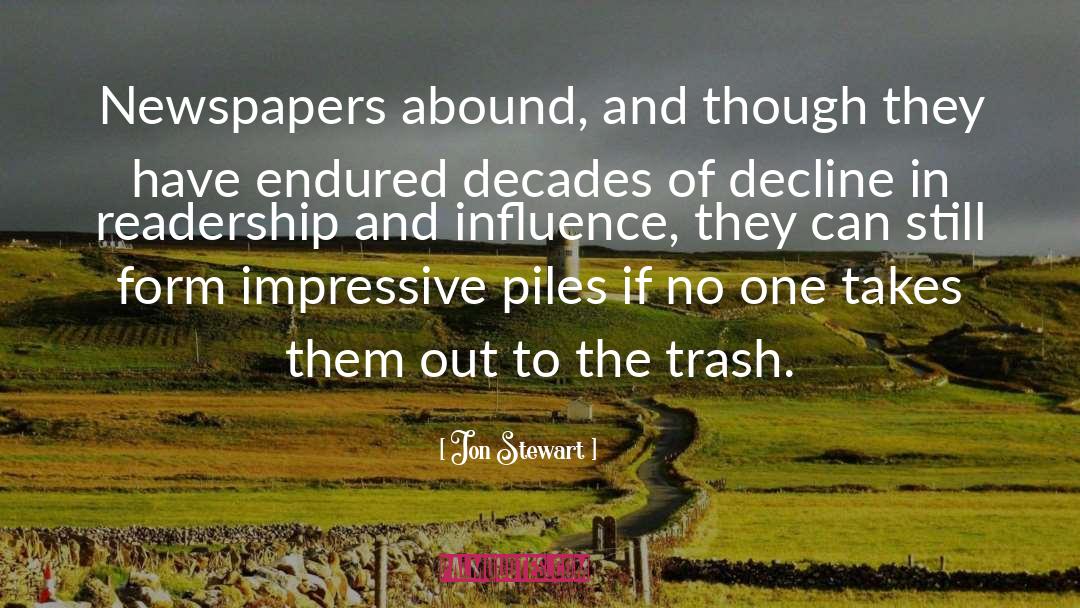 Newspapers quotes by Jon Stewart