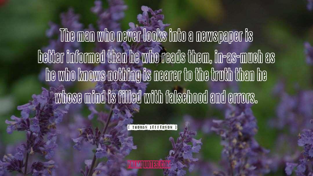 Newspapers quotes by Thomas Jefferson