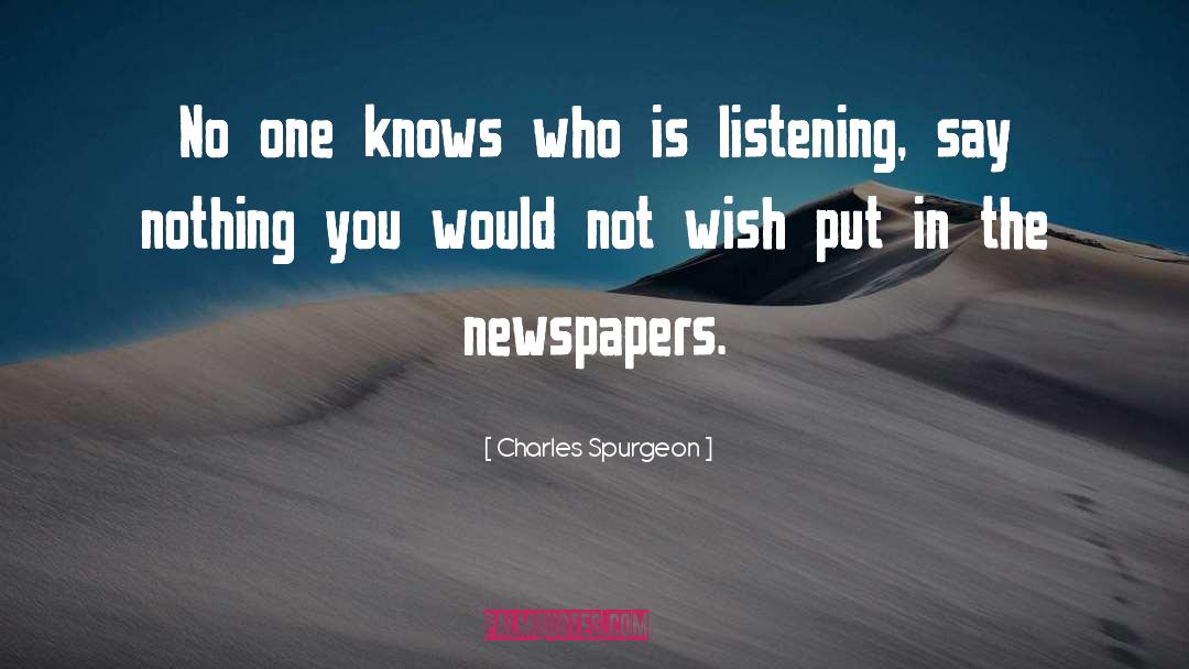 Newspapers quotes by Charles Spurgeon