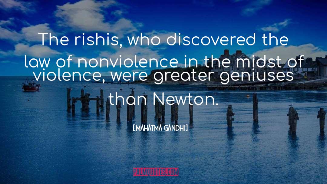 Newton quotes by Mahatma Gandhi