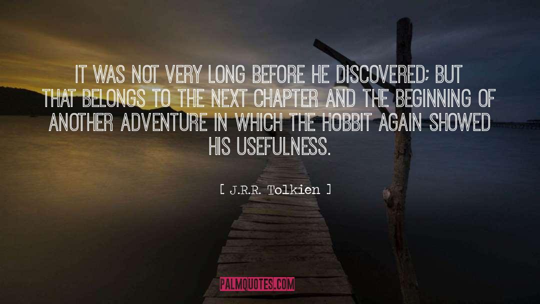 Next Chapter quotes by J.R.R. Tolkien