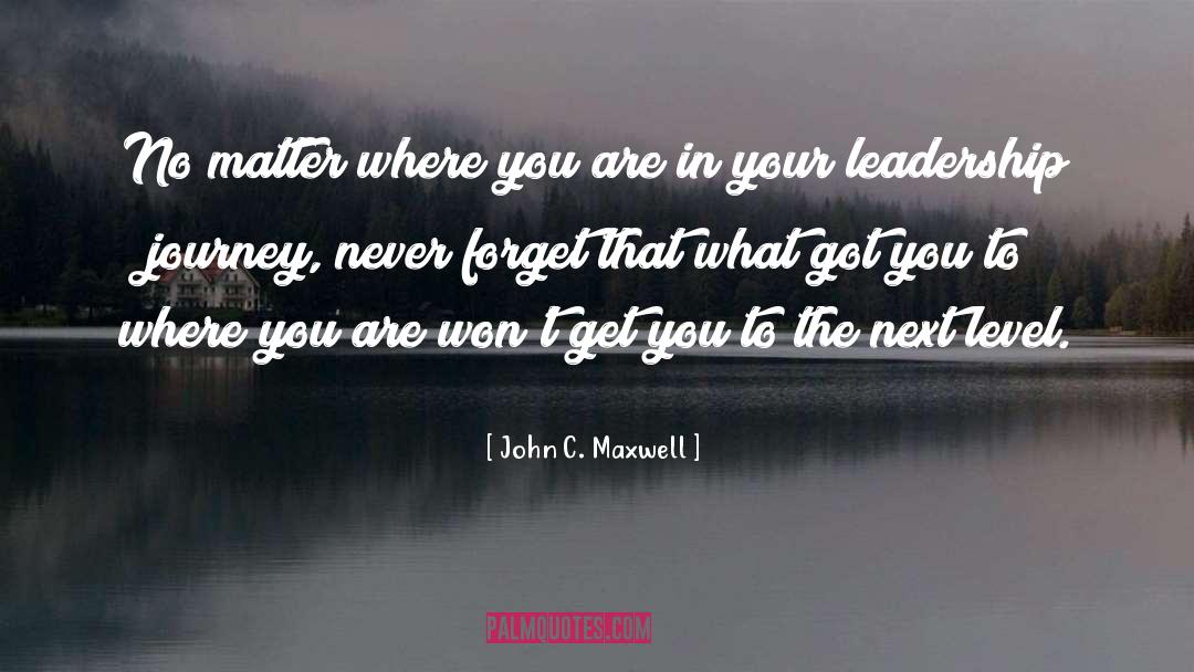 Next Level quotes by John C. Maxwell