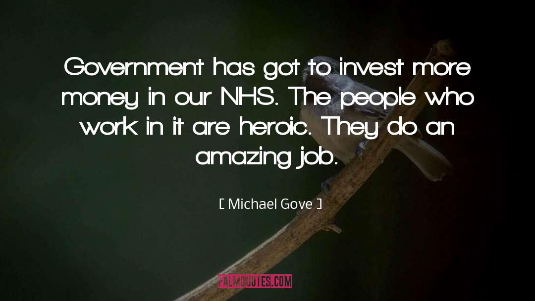 Nhs quotes by Michael Gove