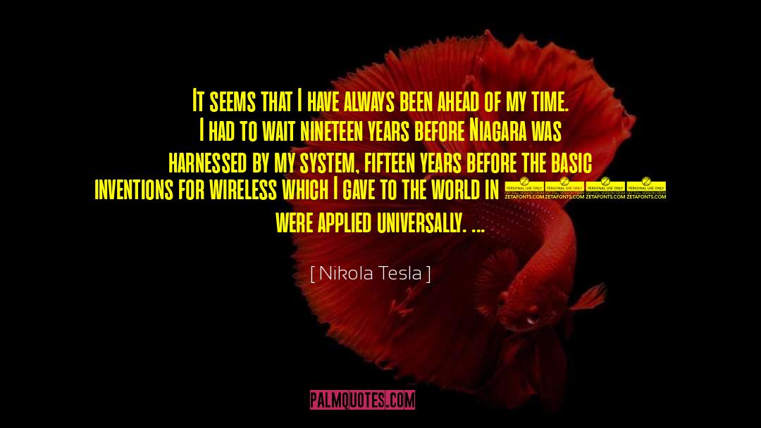 Niagara Falls quotes by Nikola Tesla