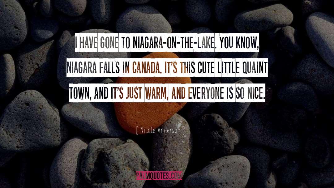 Niagara Falls quotes by Nicole Anderson