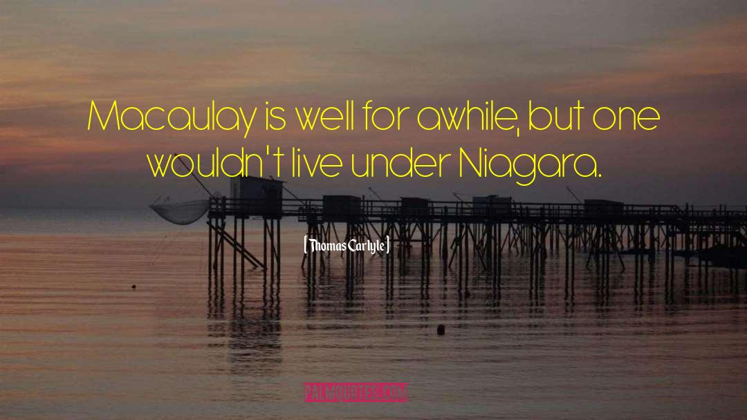 Niagara quotes by Thomas Carlyle