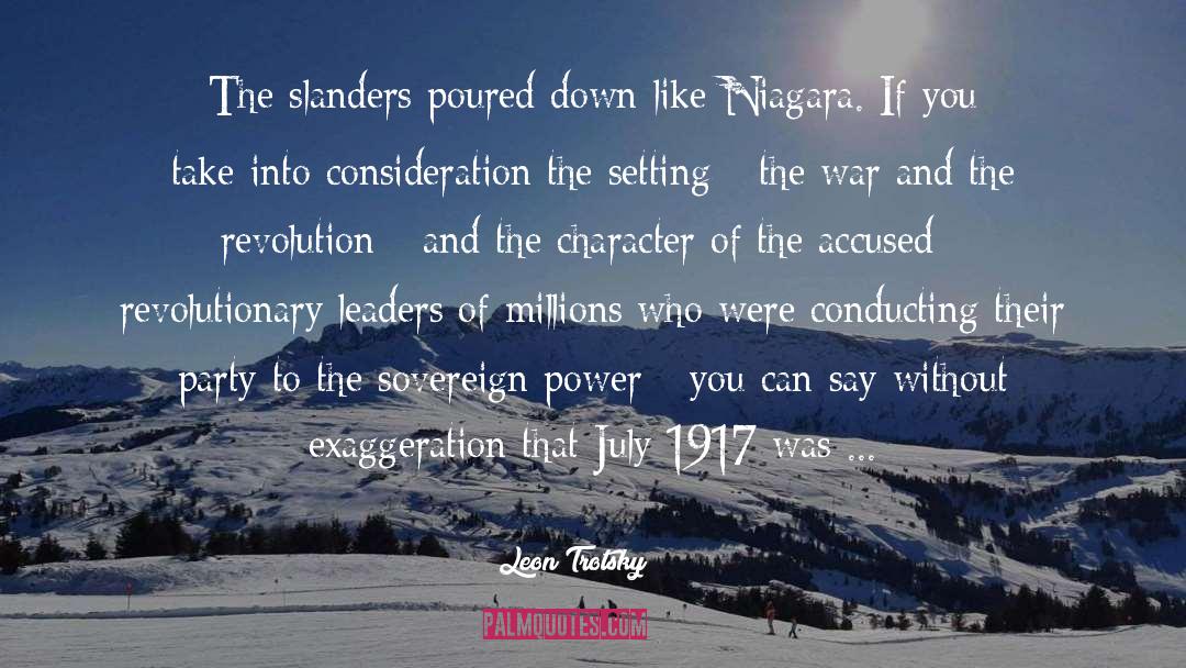 Niagara quotes by Leon Trotsky
