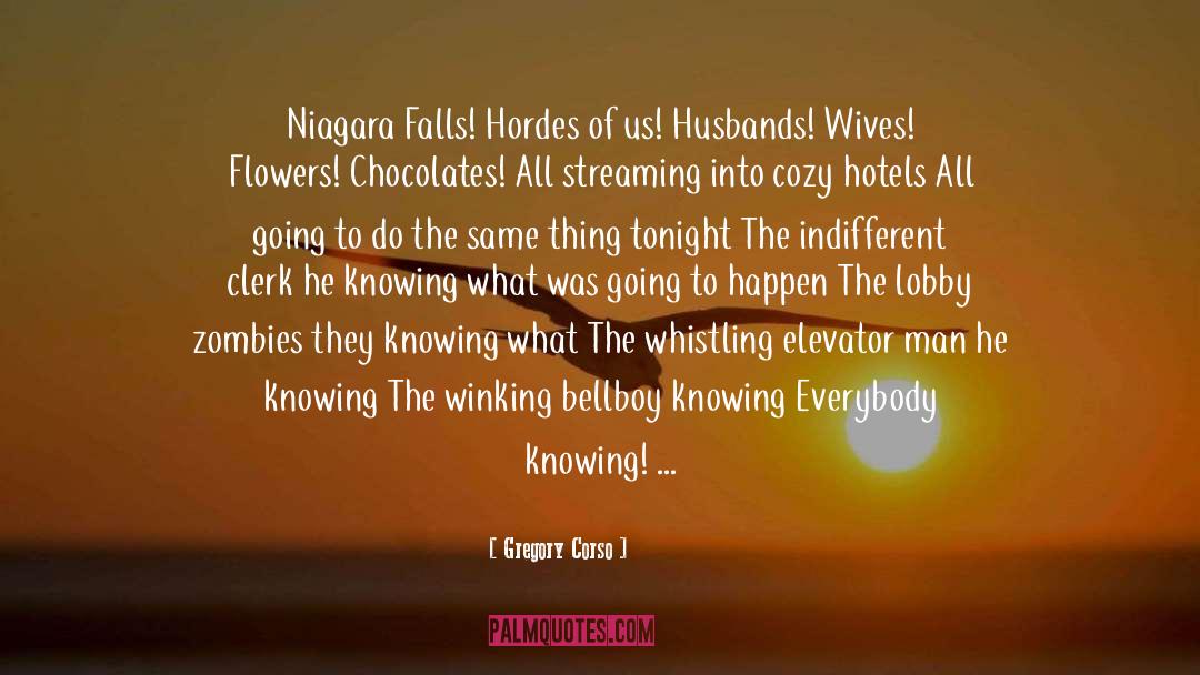 Niagara quotes by Gregory Corso