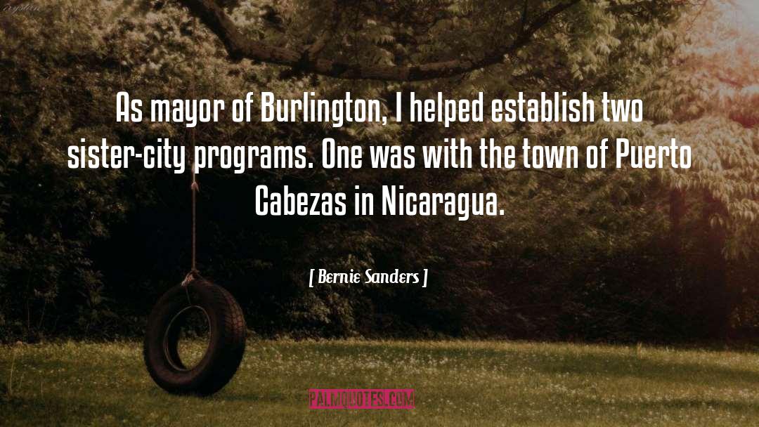 Nicaragua quotes by Bernie Sanders