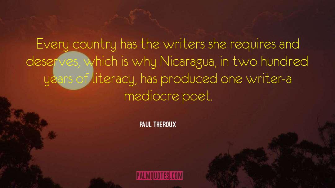 Nicaragua quotes by Paul Theroux
