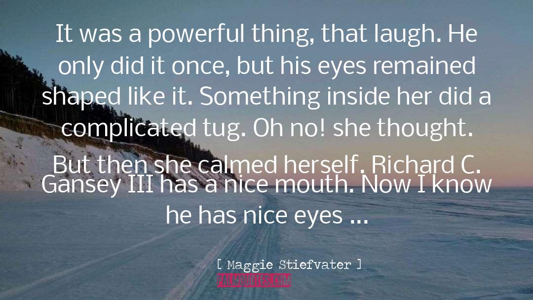 Nice Eyes quotes by Maggie Stiefvater