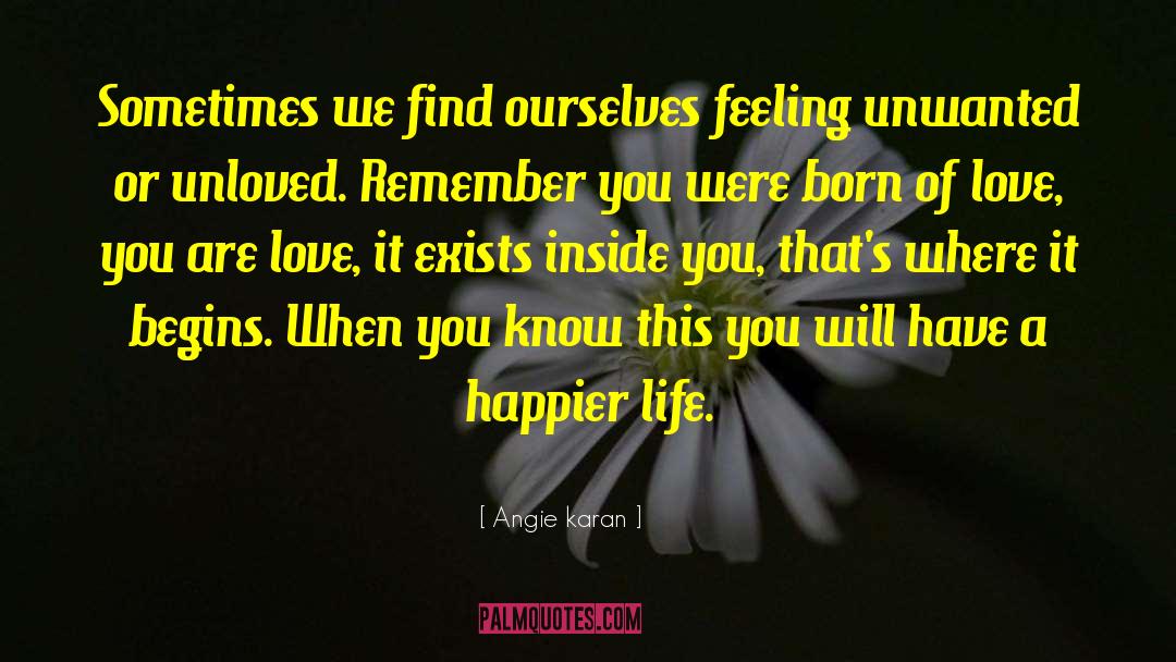 Nice Feeling quotes by Angie Karan
