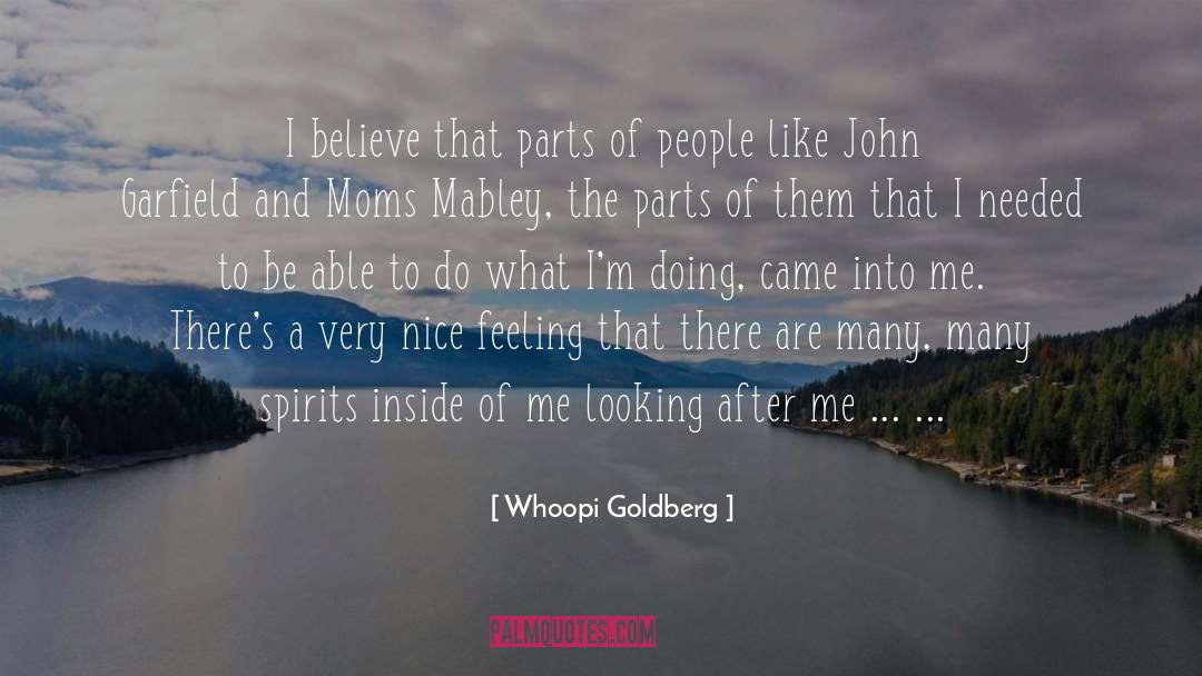 Nice Feeling quotes by Whoopi Goldberg