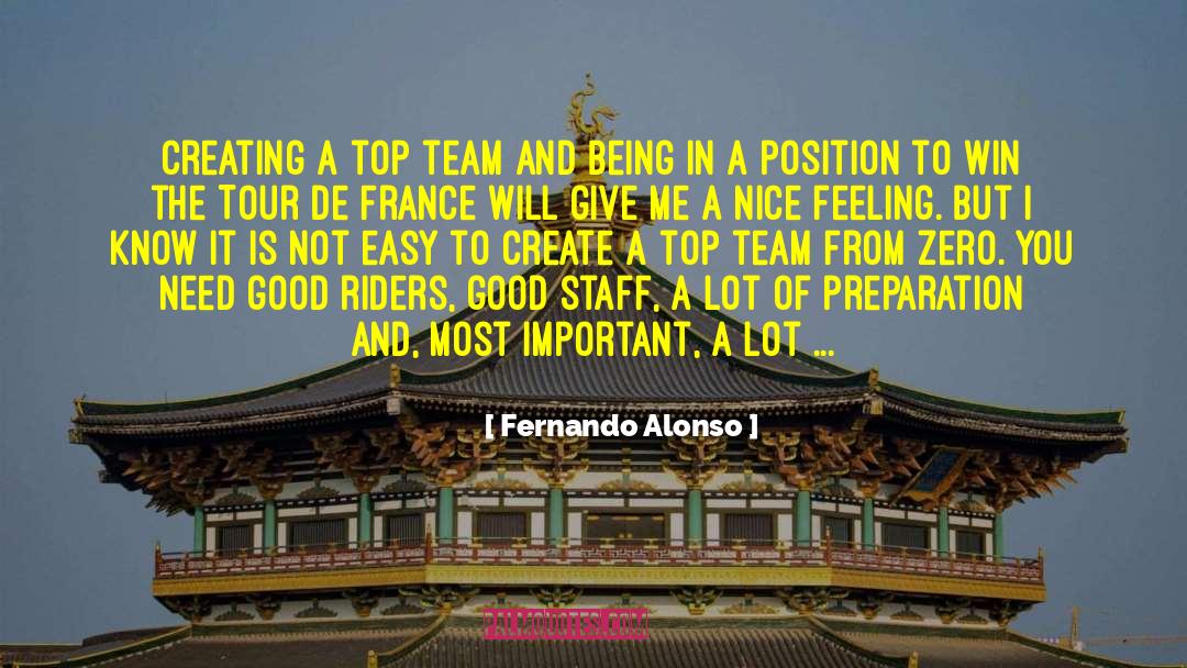 Nice Feeling quotes by Fernando Alonso