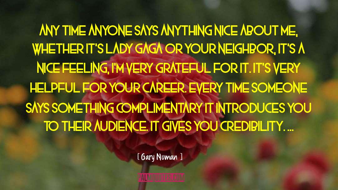 Nice Feeling quotes by Gary Numan