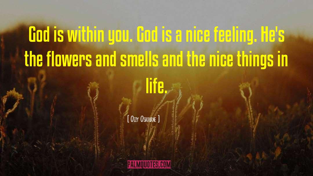 Nice Feeling quotes by Ozzy Osbourne