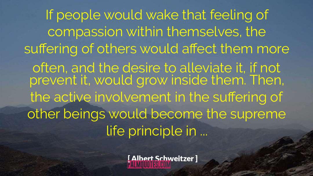 Nice Feeling quotes by Albert Schweitzer